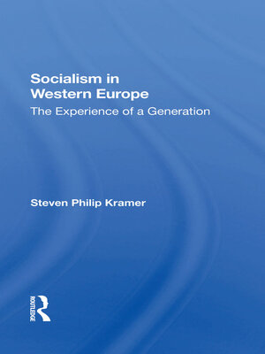 cover image of Socialism In Western Europe